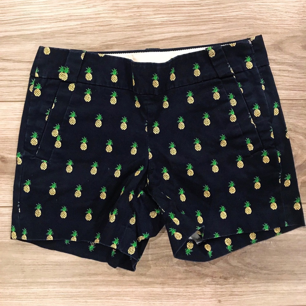 J. Crew 5in Pineapple Chino Shorts